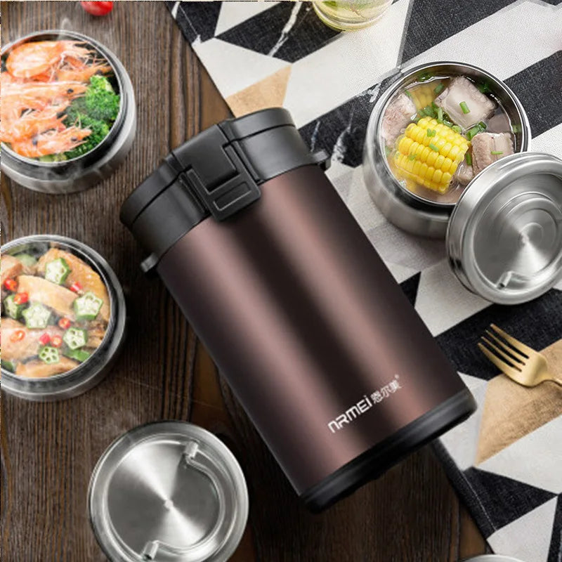 Large Capacity Stainless Steel Thermal Insulation Lunch Box