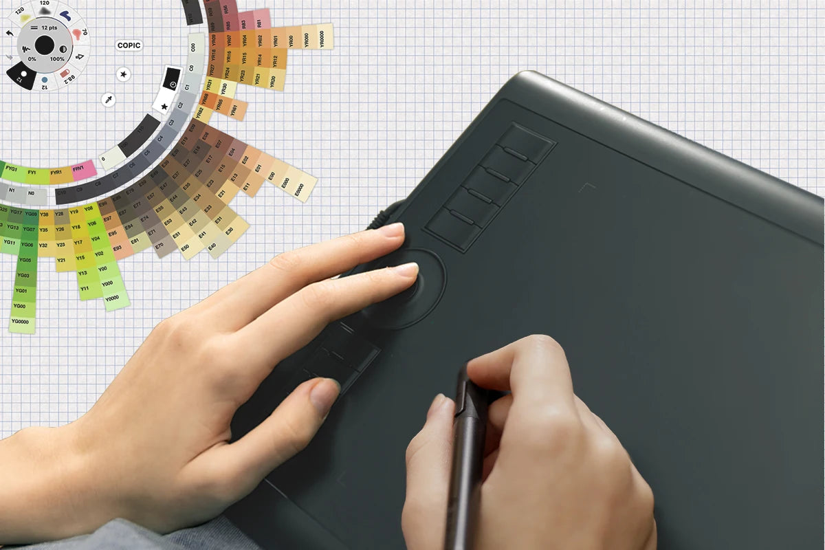 Digital Drawing Tablet 10x6.25 - Tilt Support | M10K PRO - Detail View