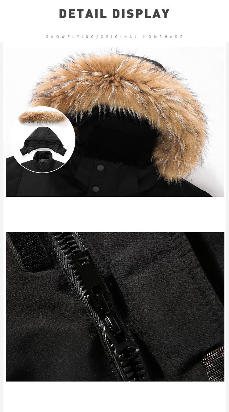 Winter Down Jacket Men -30 Degree Large Fur Collar Warm Hooded Puffer Thicken Parkas Luxury Brand Mi - Gallery image 10