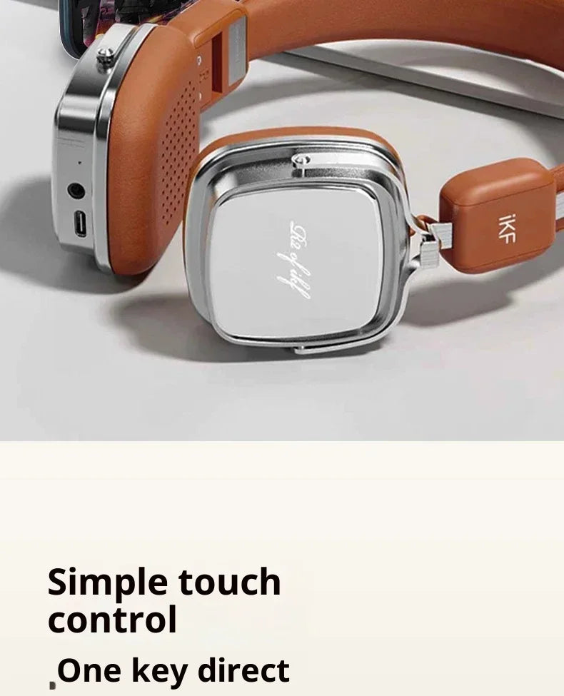 IKF R2 Retro Wireless Headphones Stereo Bass Sport Noise Reduction