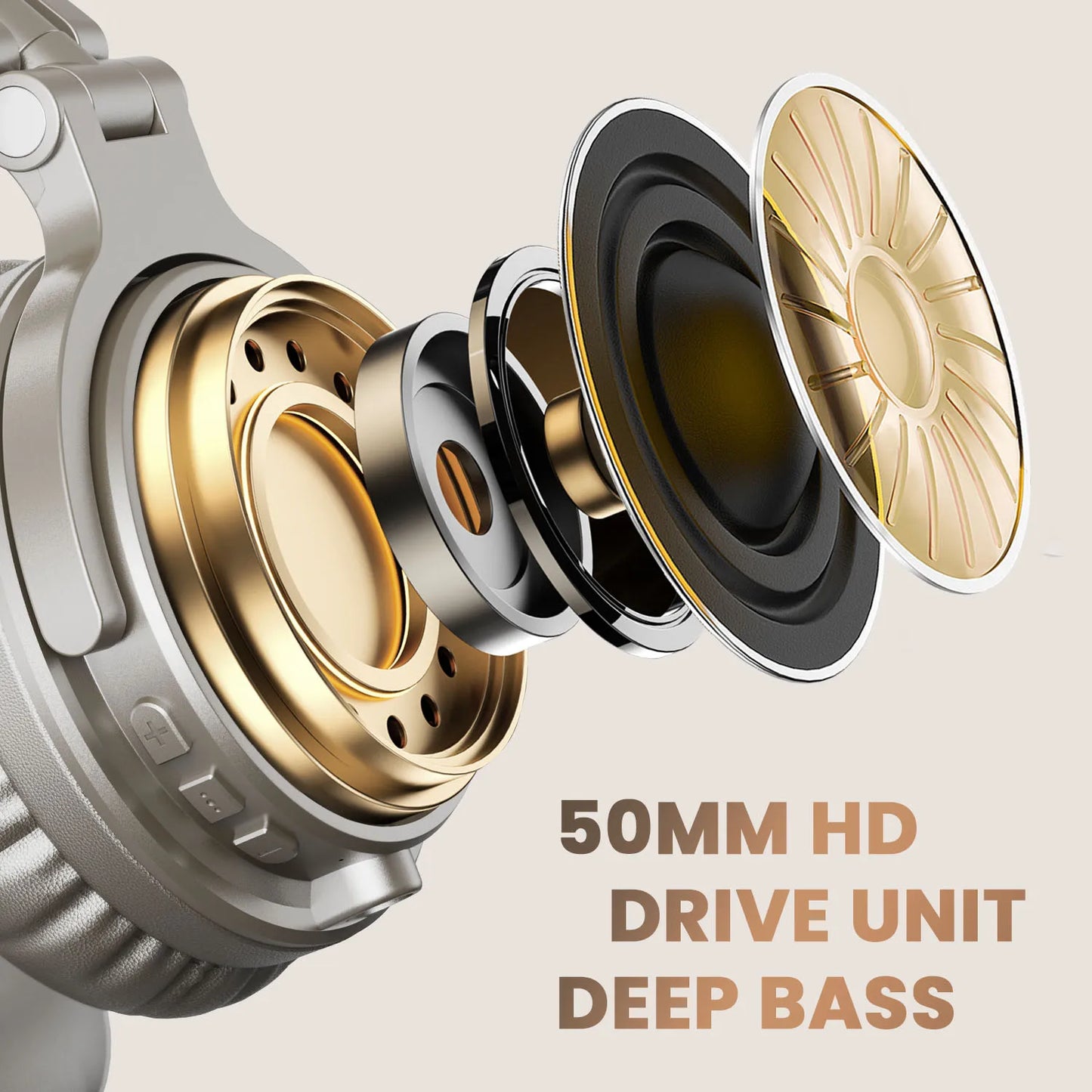 Oneodio Bluetooth 5.2 Wireless Headphones With Microphone 110H