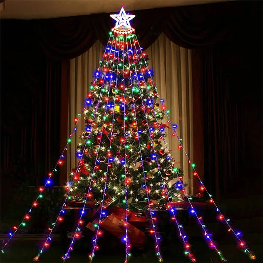 Christmas Tree Decorative Light Strip RGB Starry Light String 180LED D - Main View