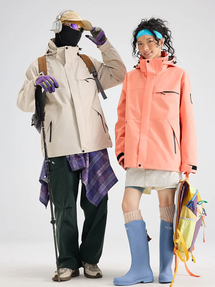 Neutral New Down Jacket 3-in-1 Adventure Thickened Warm Windbreaker Casual Travel Cold Protection Au - Gallery image 6