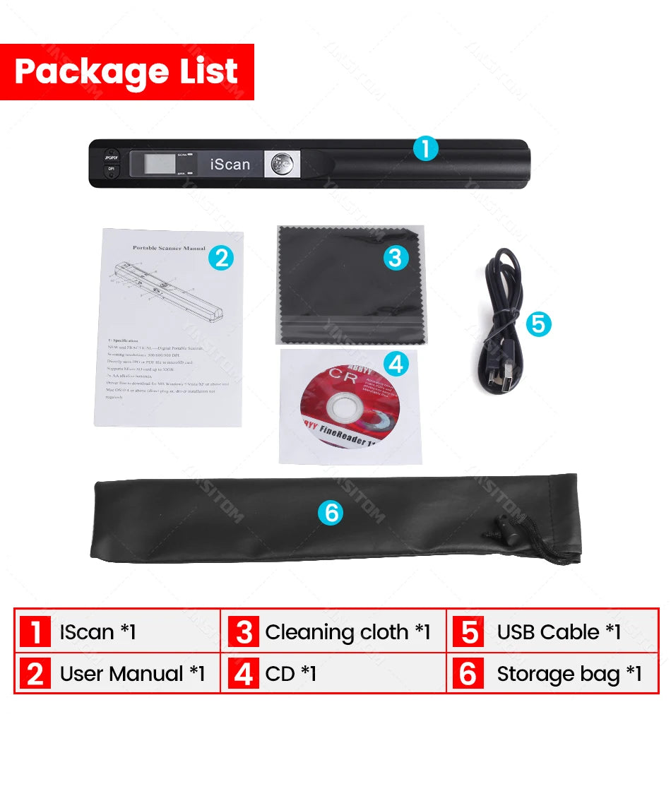 Portable Document Scanner A4 - 900DPI Handheld | iScan01 - Product Image 19