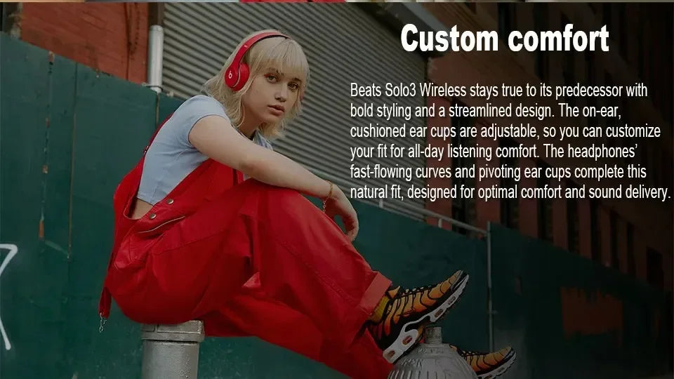 brand Beats SOLO3 Bluetooth Headset Wireless Headphone 360Degree Surround HIFI Sound Music Gaming He - Gallery image 10