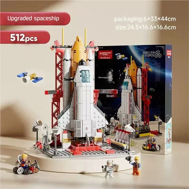 MOC Aerospaces Building Blocks Manned Rocket Craft Launch Center Space Spacecrafts Aviation  City Model Bricks Kits Sets - Usage Context Display