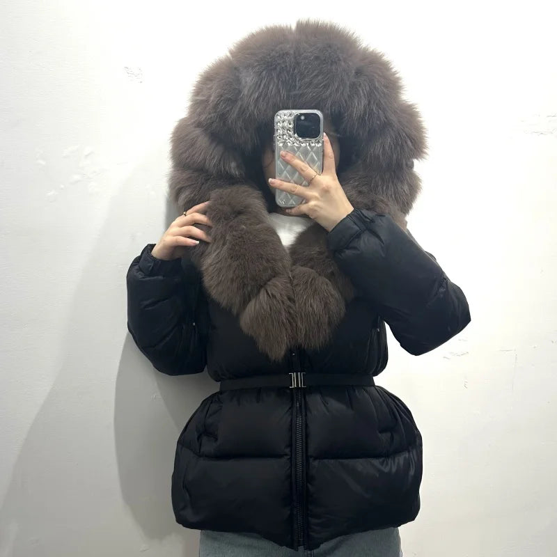 OFTBUY 2025 Winter Clothing Puffer Jacket Women Real Fox Fur Hooded Thick Warm 90% White Duck Down C - Gallery image 8