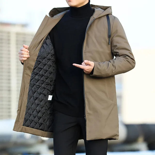 Autumn Winter Men's Trench Coat Male Windbreaker Outerwear Jaquet Man Coat Men Casual Thicken Warm H - Gallery image 12