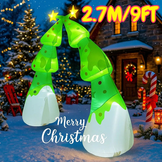 2.7M/9FT Christmas Tree Archway Decorations Home Inflatable Toys with  - Main View