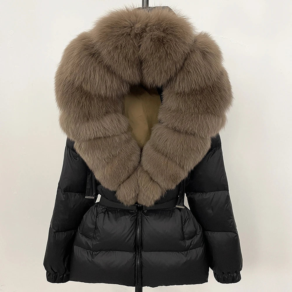 OFTBUY 2025 Winter Clothing Puffer Jacket Women Real Fox Fur Hooded Thick Warm 90% White Duck Down C - Gallery image 14