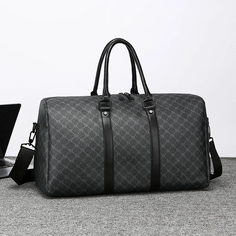 Men’s Black Traveling Bag Large Capacity Business Travel Luggage Bag