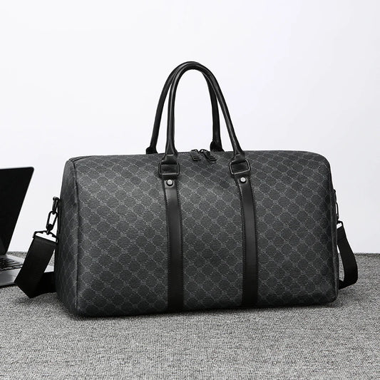 Men’s Black Traveling Bag Large Capacity Business Travel Luggage Bag
