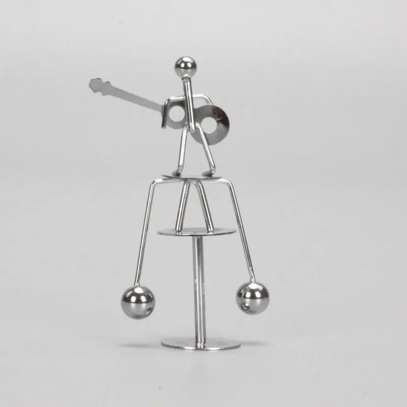 Stainless Steel Balance Ball Toy Creative Pendulum Cradle Iron Man