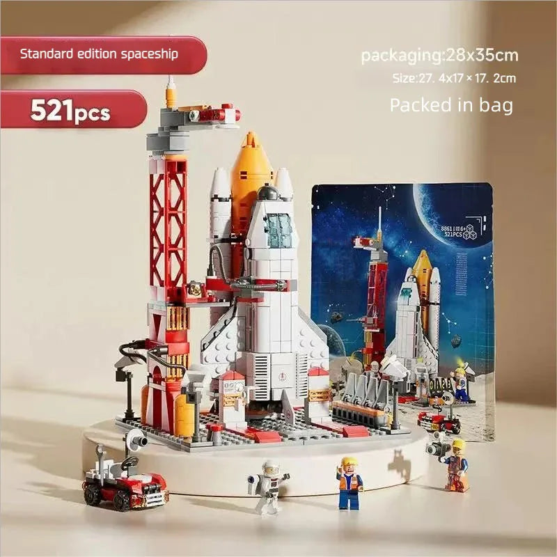 MOC Aerospaces Building Blocks Manned Rocket Craft Launch Center Space Spacecrafts Aviation City Mod - Gallery image 7