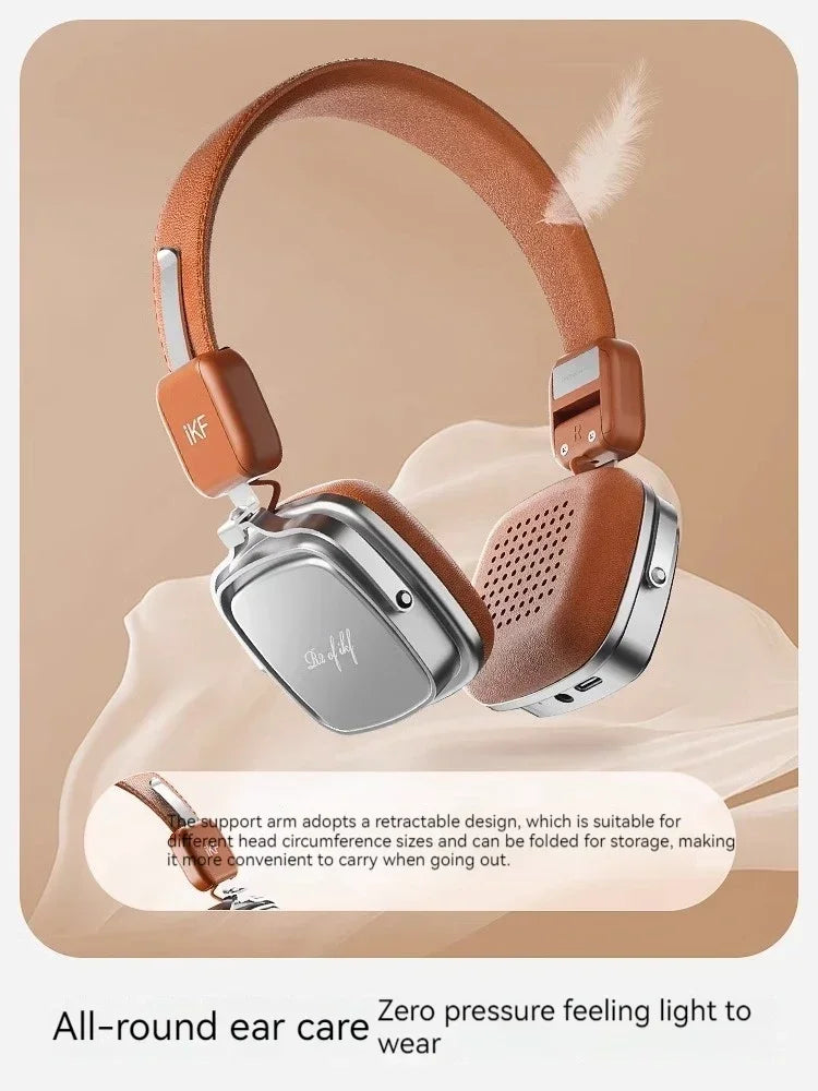 IKF R2 Retro Wireless Headphones Stereo Bass Sport Noise Reduction