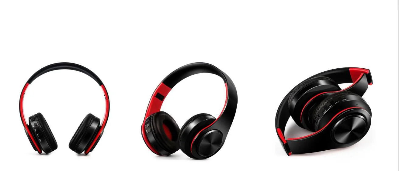 HIFI Stereo Earphones Bluetooth Headphone Music FM and Support SD