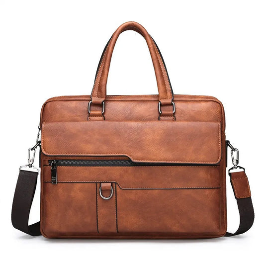 Luxury Brand Business Briefcase Men Leather Handbag For Man