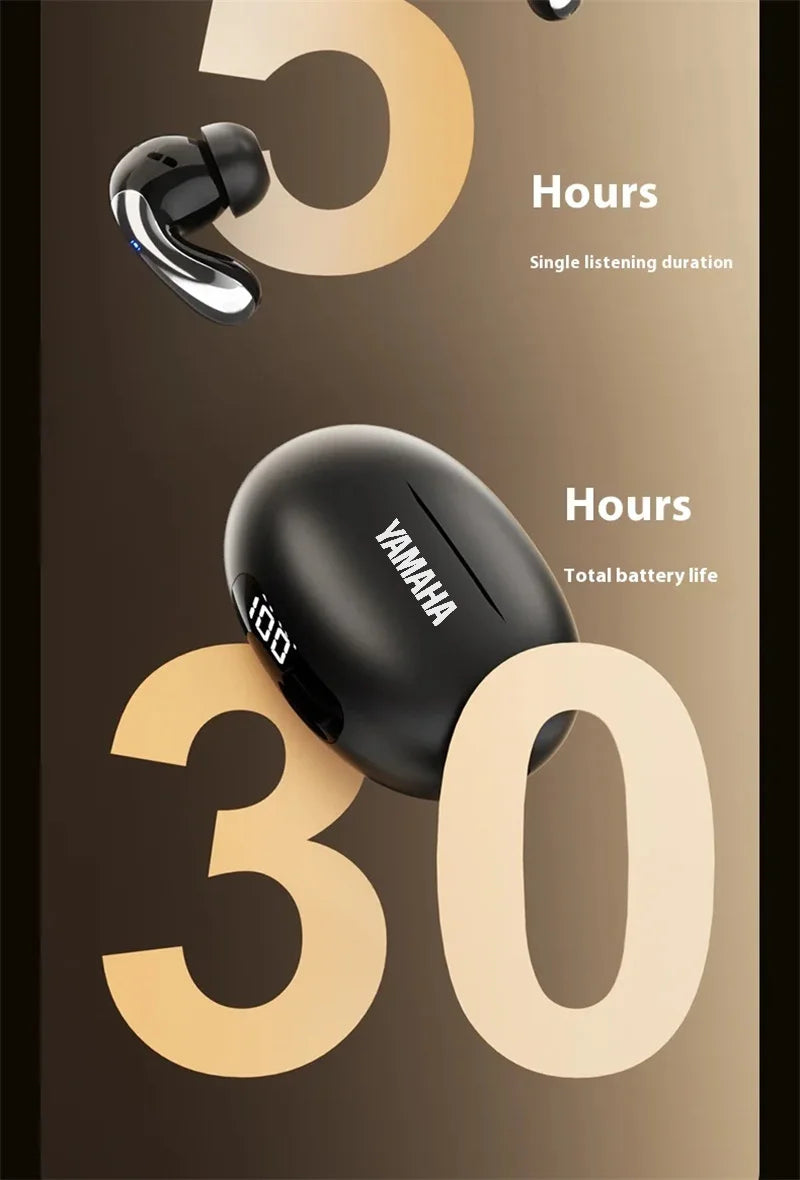 YAMAHA New Wireless Bluetooth Earphones Digital Display Call