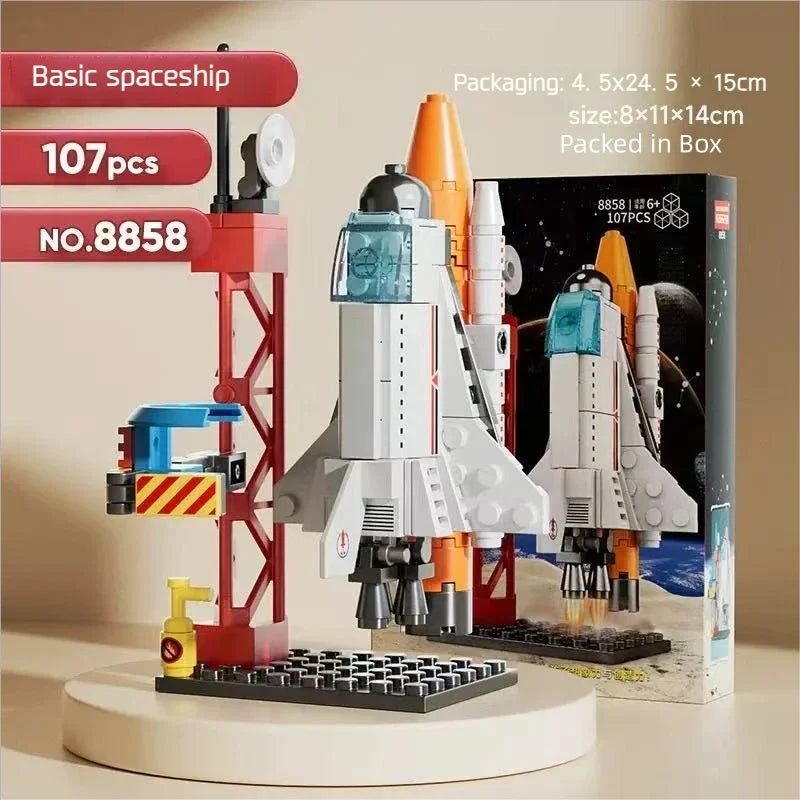 MOC Aerospaces Building Blocks Manned Rocket Craft Launch Center Space Spacecrafts Aviation City Mod - Gallery image 9