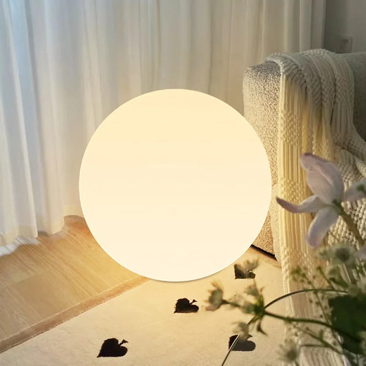 LED Ball Lamp Luminous Globe Light Tricolor or RGB Dimmable USB Rechargebale/AC  - Side View