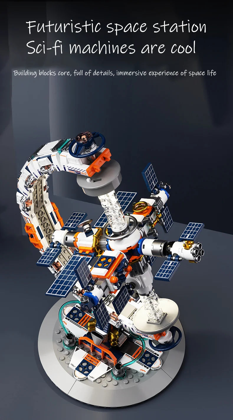 CK003 Space Tide Play series Dawn Dawn Globe collectible grade building blocks assembled adult stude - Gallery image 10