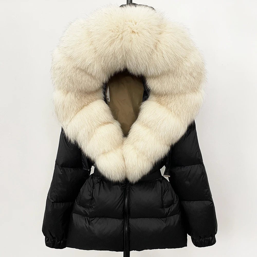 OFTBUY 2025 Winter Clothing Puffer Jacket Women Real Fox Fur Hooded Thick Warm 90% White Duck Down C - Gallery image 28