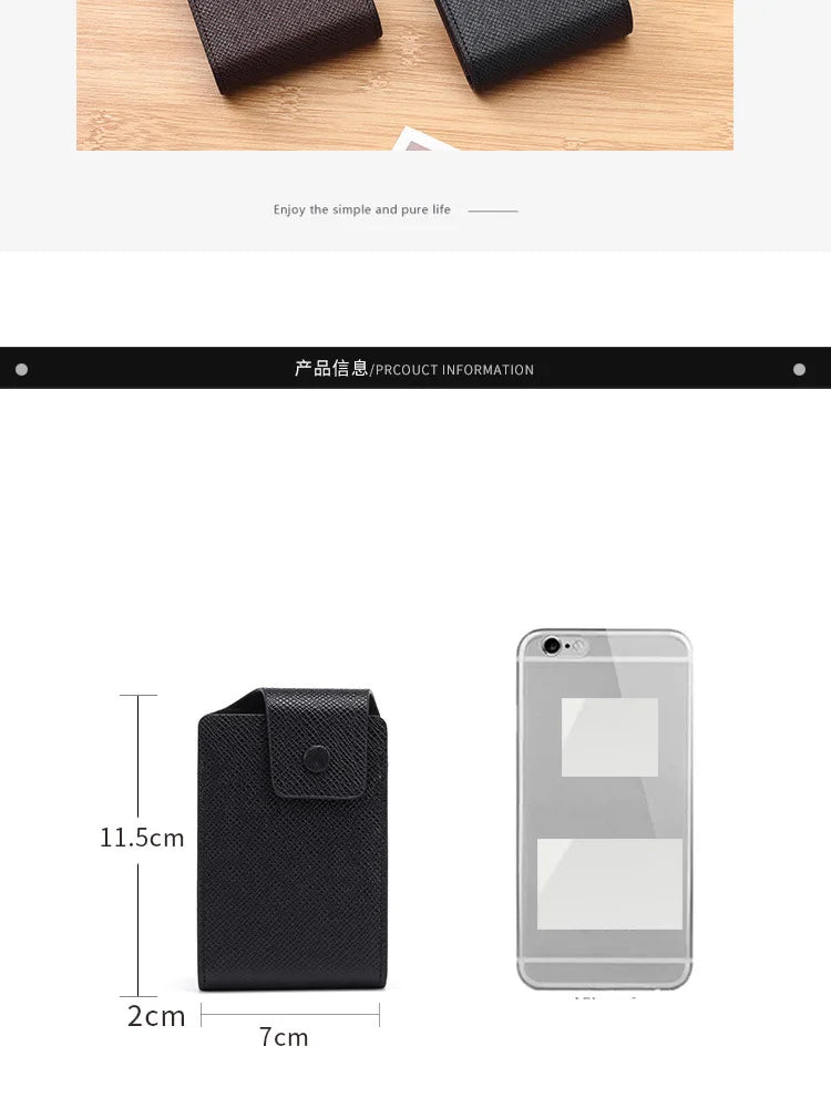 Men Credit Card Holder Leather Purse for Cards Case Wallet for