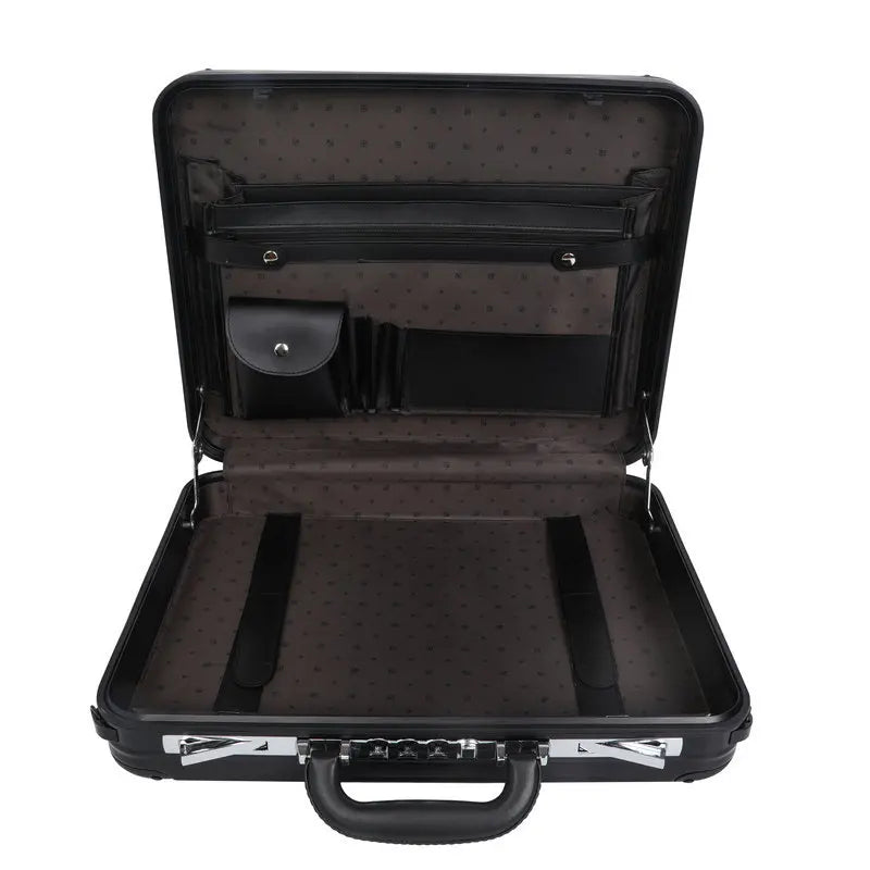 All-aluminum magnesium alloy portable briefcase, combination lock, business briefcase - Additional view