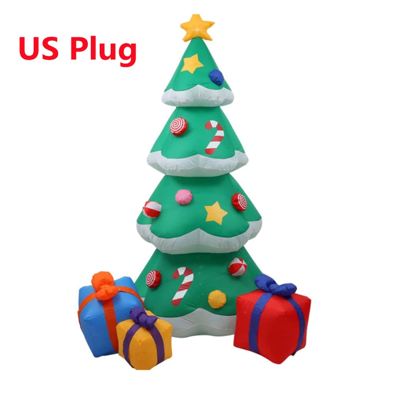 2.1M/7FT Christmas Inflatable Xmas Tree With LED Lights Outdoor Orname - Feature Highlight
