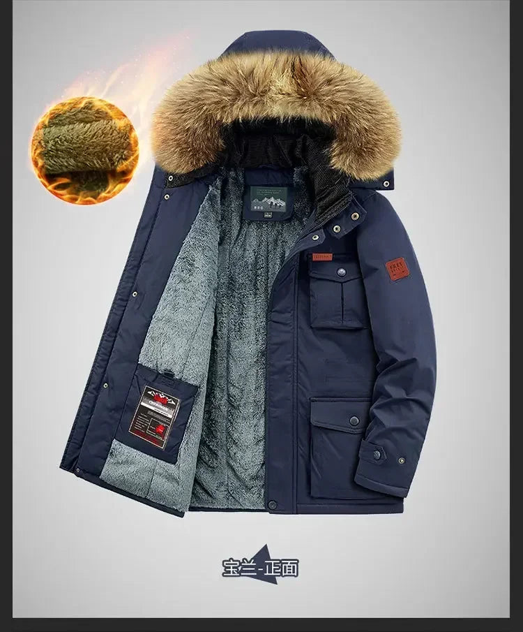 Plus Size 8XL Men Parkas Hooded - Thick Warm Winter Jacket Coat - Product Details