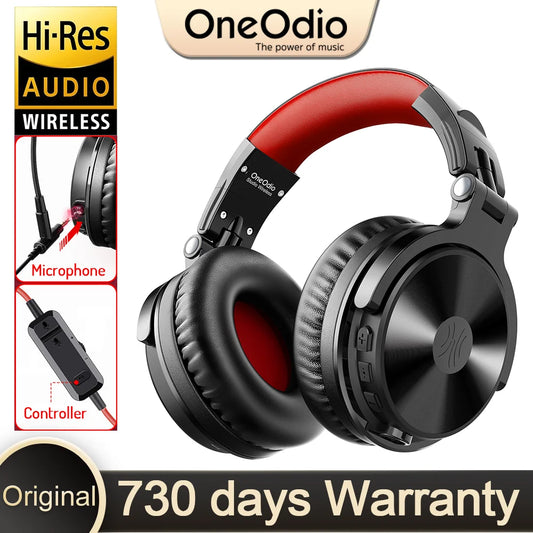 Oneodio Pro-M High-fidelity Wireless Headphones Stereo Gaming Headset with Mic 110H Playtime Foldabl