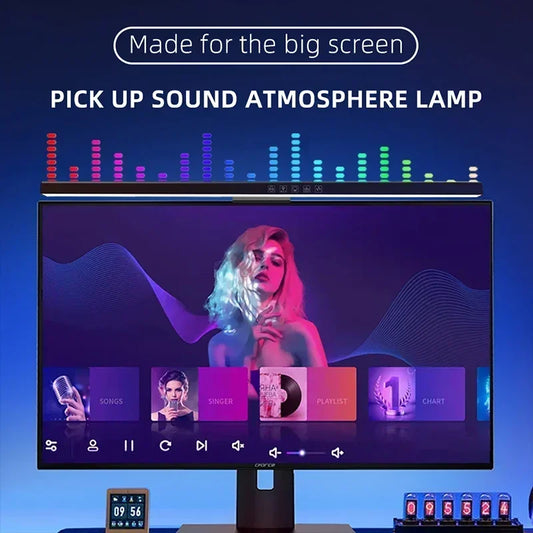 60cm RGB Screen Hanging Lights Computer Monitor Light Bar USB Stepless - Front View