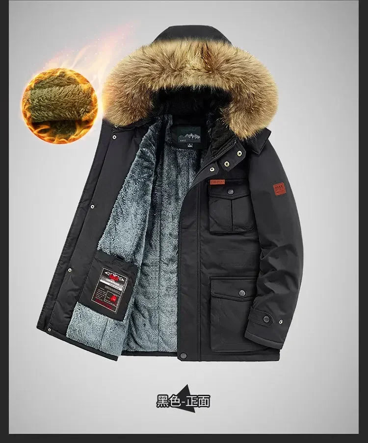 Plus Size 8XL Men Parkas Hooded - Thick Warm Winter Jacket Coat - Product Details