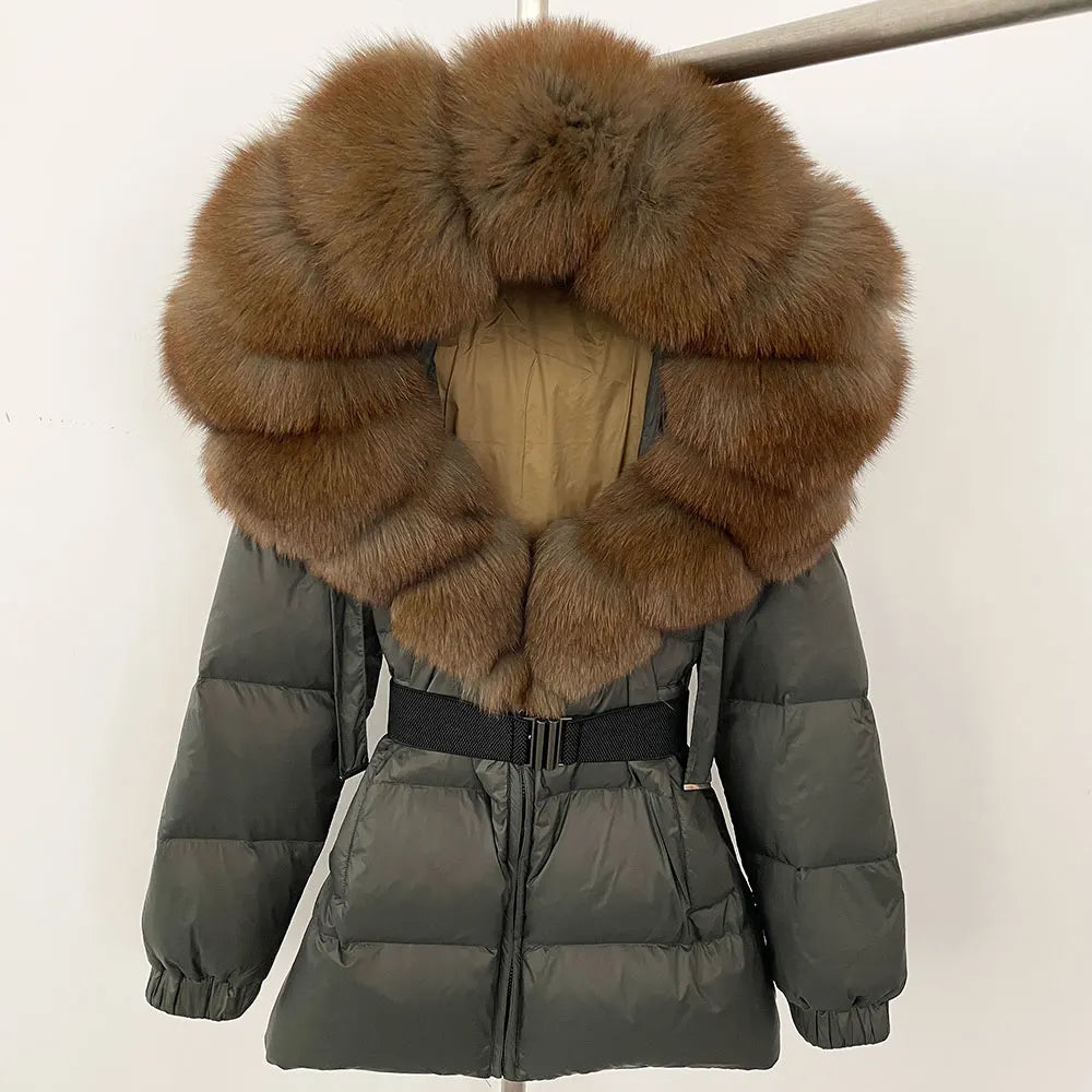 OFTBUY 2025 Winter Clothing Puffer Jacket Women Real Fox Fur Hooded Thick Warm 90% White Duck Down C - Gallery image 49