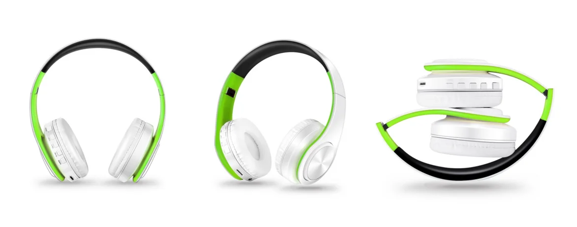 HIFI Stereo Earphones Bluetooth Headphone Music FM and Support SD