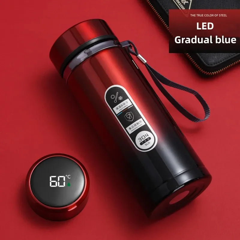 500ML-1Liter Stainless Steel Thermos Bottle with LED Temperature