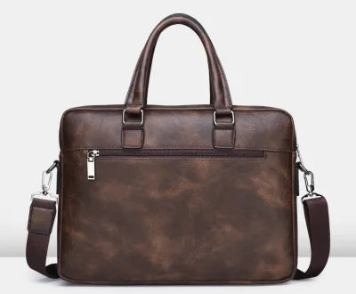 Multiple Pockets Briefcase Men's Large Capacity Office Shoulder Bag