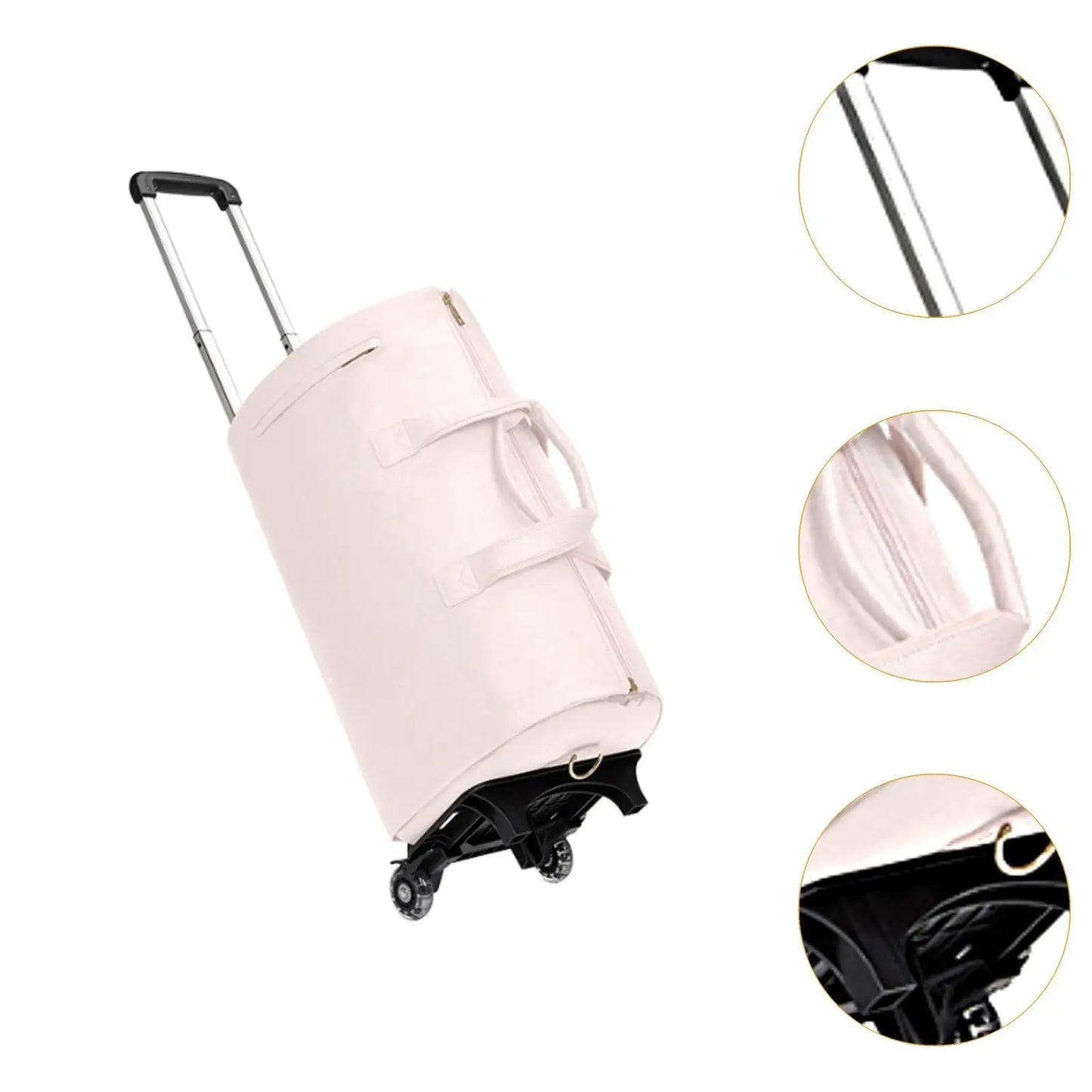 Rolling Garment Bag with Wheels with Compartment Trendy Overnight