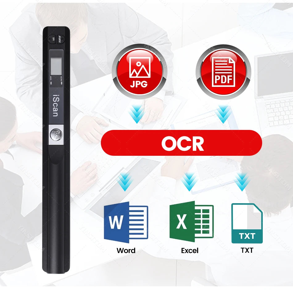 Portable Document Scanner A4 - 900DPI Handheld | iScan01 - Main Product Image