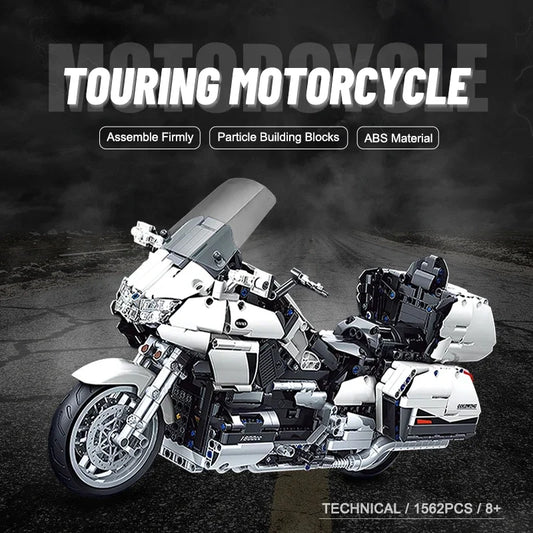 Gold Wing Touring Motorcycle Technical Model Building Blocks MOC Racing car Motorbike Bricks Sets To - Product details