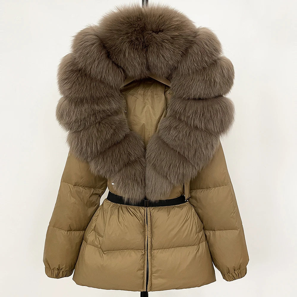OFTBUY 2025 Winter Clothing Puffer Jacket Women Real Fox Fur Hooded Thick Warm 90% White Duck Down C - Gallery image 44