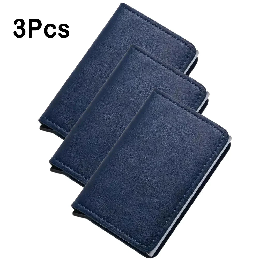 Rfid Aluminum Men Wallet Card Holder Purse Carbon Fiber Men Business