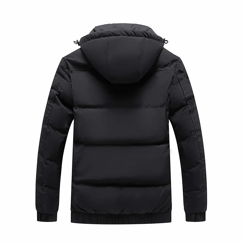 Men Parkas Thick Warm Hooded Coat Cotton - Features and Specifications