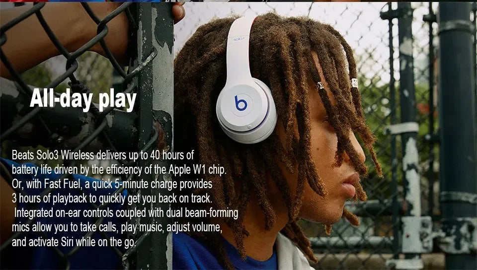 brand Beats SOLO3 Bluetooth Headset Wireless Headphone 360Degree Surround HIFI Sound Music Gaming He - Gallery image 8