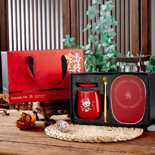 Mug Christmas Gift Set Simplicity Practical Thermostat Cup Multi Scenario Apply  - Side View