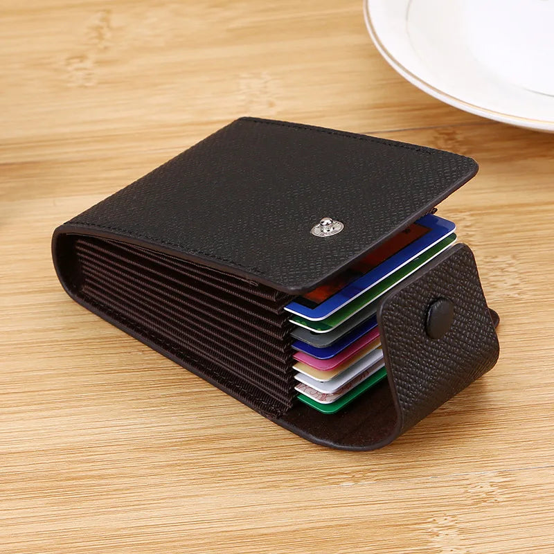 Men Credit Card Holder Leather Purse for Cards Case Wallet for