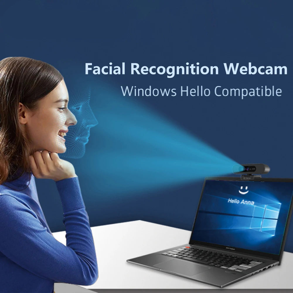 Webcam 2K 1080P - Face Recognition Camera USB | TOALLIN - Product Image 7