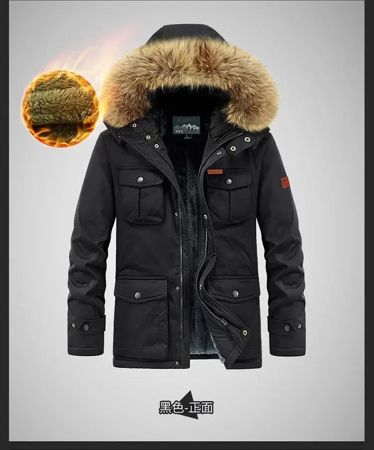 Plus Size 8XL Men Parkas Hooded - Thick Warm Winter Jacket Coat - Product Details