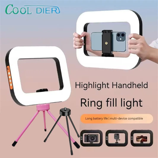 New Handheld Ring LED Rechargeable Fill light Mobile Phone Live