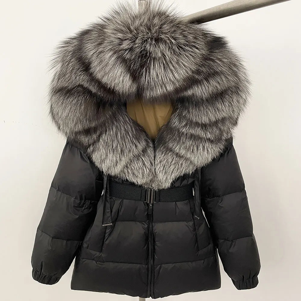 OFTBUY 2025 Winter Clothing Puffer Jacket Women Real Fox Fur Hooded Thick Warm 90% White Duck Down C - Gallery image 46